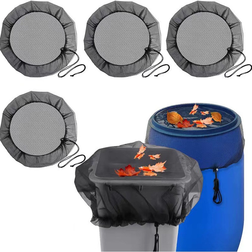 4Pcs Tank Protector Screen Durable Mesh Cover Practical Rain Barrel Netting New