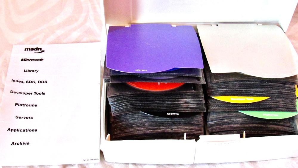 New MSDN Microsoft Developer Discs Library Archive Index SDK Platforms HARD CASE