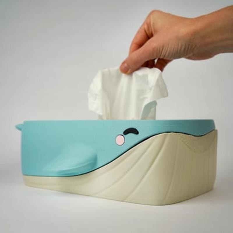Bubbles the Whale Tissue Box Cover – Ocean Decor