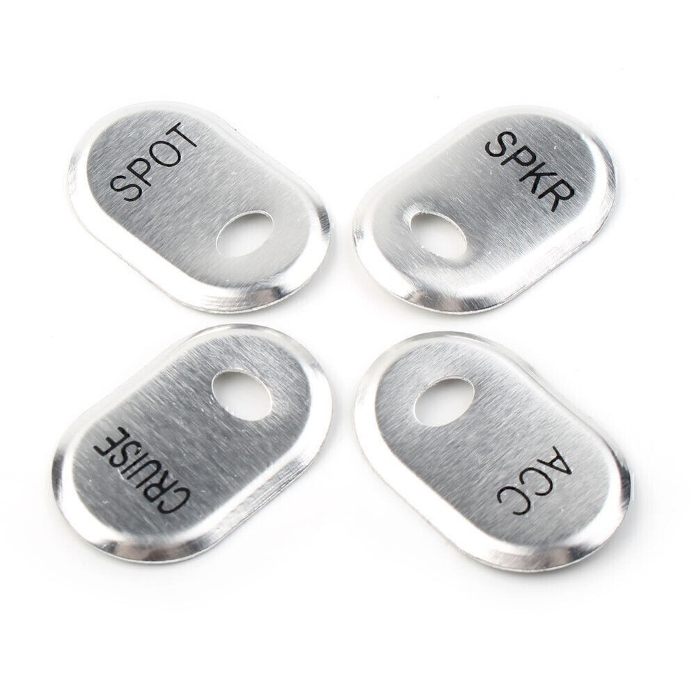 Chrome Brushed Panel Switch Covers For Harley Road Glide Trike Electra Glide