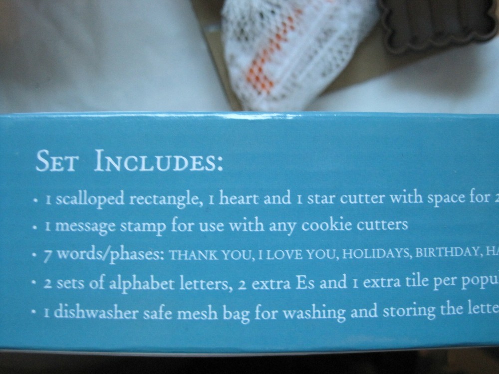 Message Cookie Set~Baking Cooking~LBDAZ