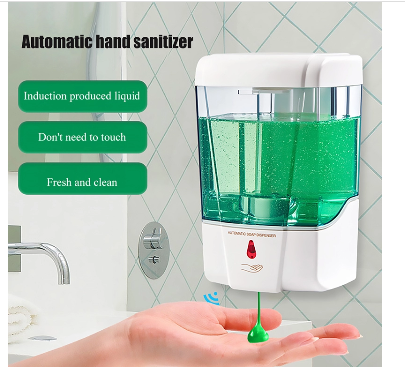 700MLAutomatic Liquid Soap Dispenser Handfree Touchless IR Sensor Wall Mount