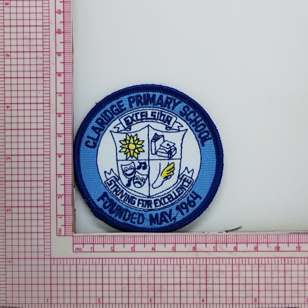 Claridge Primary School Founded May 1964 Jacket Vest Patch Applique Crest Logo