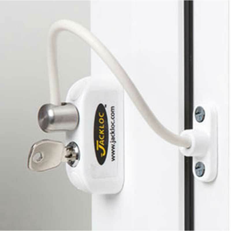 Jackloc Pro-5 Key Locking Window Restrictor White (JACKW)