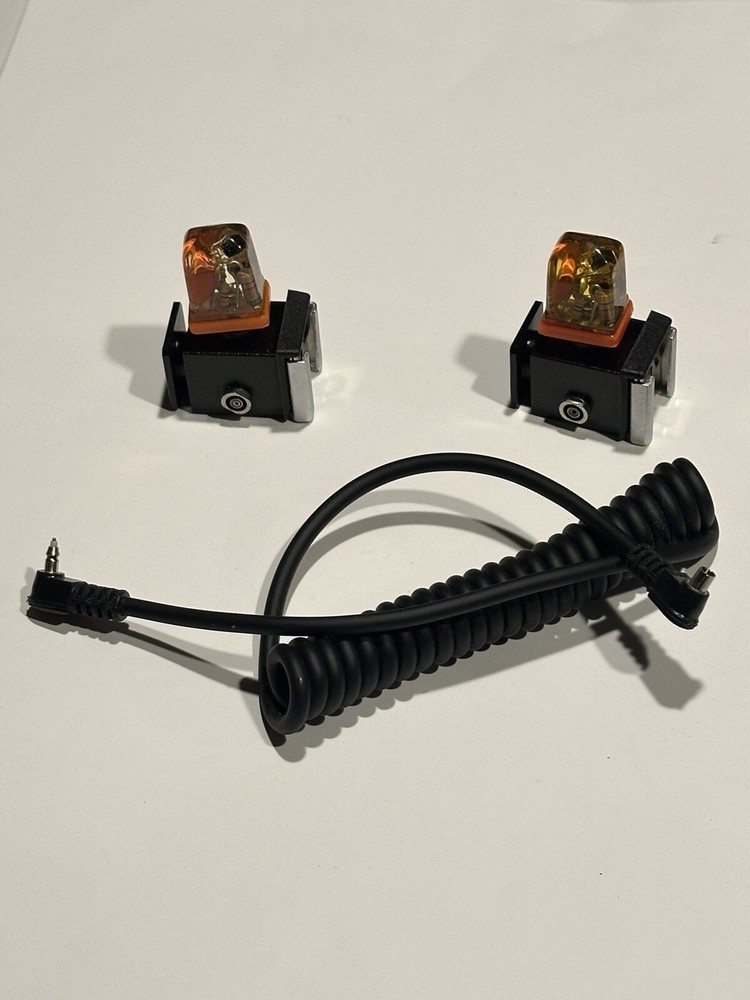 (2) Multi Terminal Slave Units With Sensors And 1 Camera Flash Sync Cable
