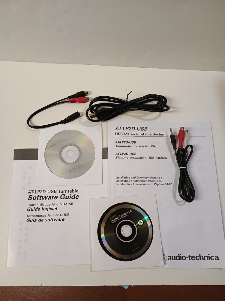 AUDIO-TECHNICA AT-LP2D USB Record Player - Barely Used