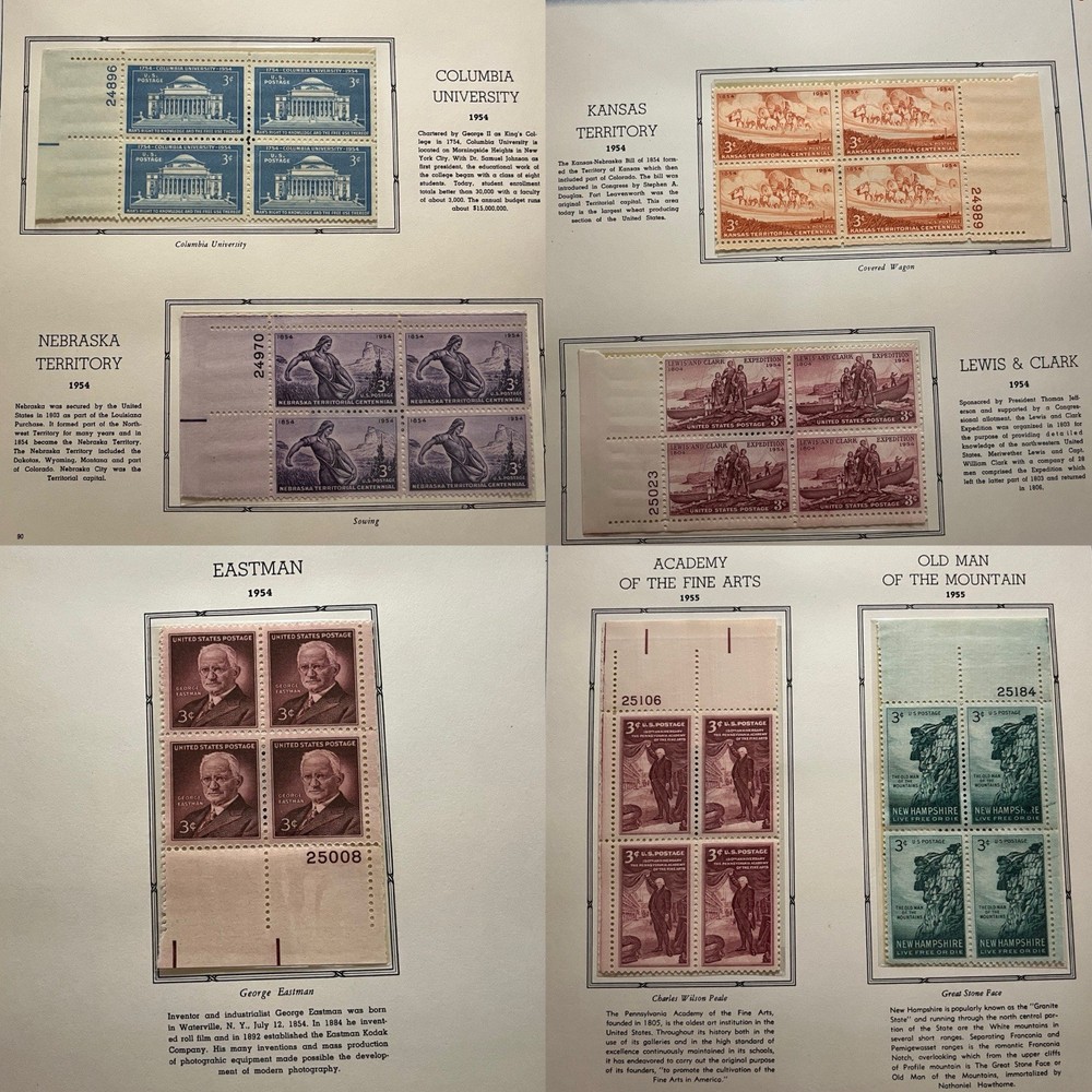 1948-1958 Commemorative Stamp Album (Only Missing 3 Designs)