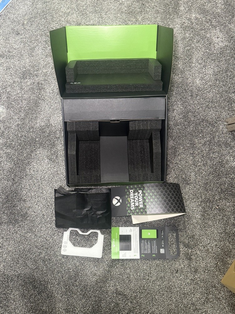 Xbox Series X 1TB SSD Packaging Empty Box With Foam Inserts Only