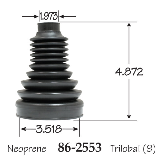 Inner & Outer CV Axle Boot for Cadillac ELR 2014-2016