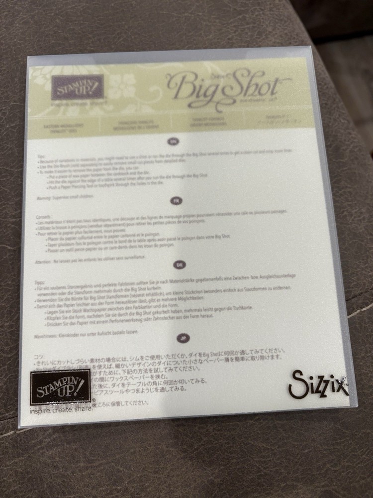 Stampin Up Eastern Medallions Thinlits Dies Set  Big Shot 143725