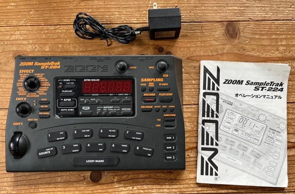 Zoom SampleTrak ST-224 Sampler with Adapter and Manual