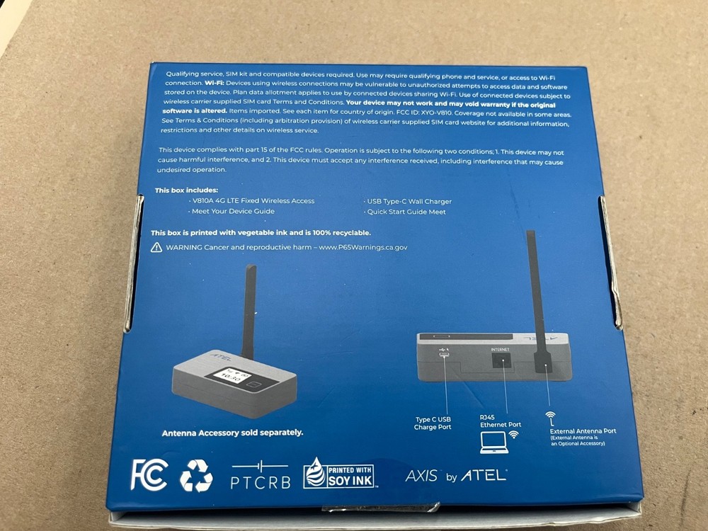 Lot of 2 Atel Axis 1 Fixed Wireless Access Model:V810A