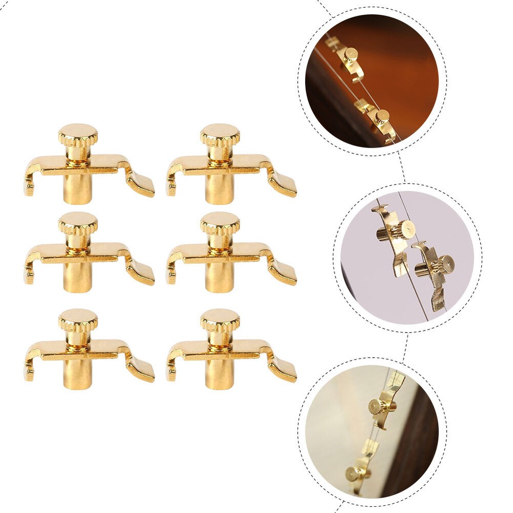 6pcs Erhu String Tuning Tools Instrument Chromatic Tuner Erhu String Winder
