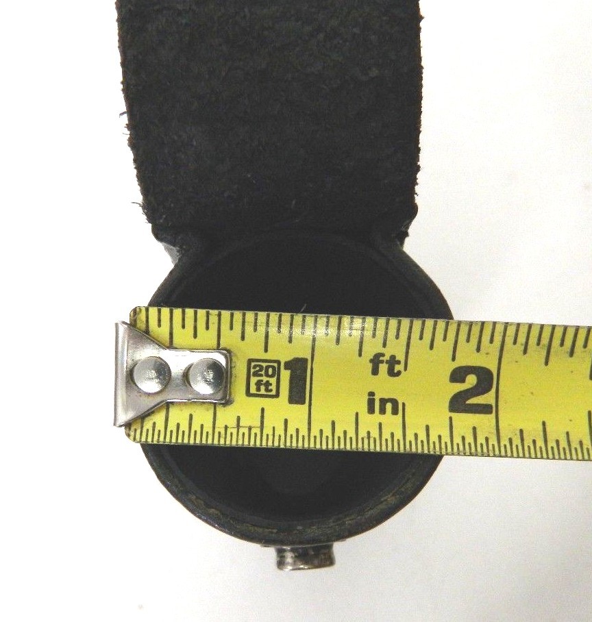 Tex Shoemaker & Son Black Tooled Leather Mace Holder Belt 92A