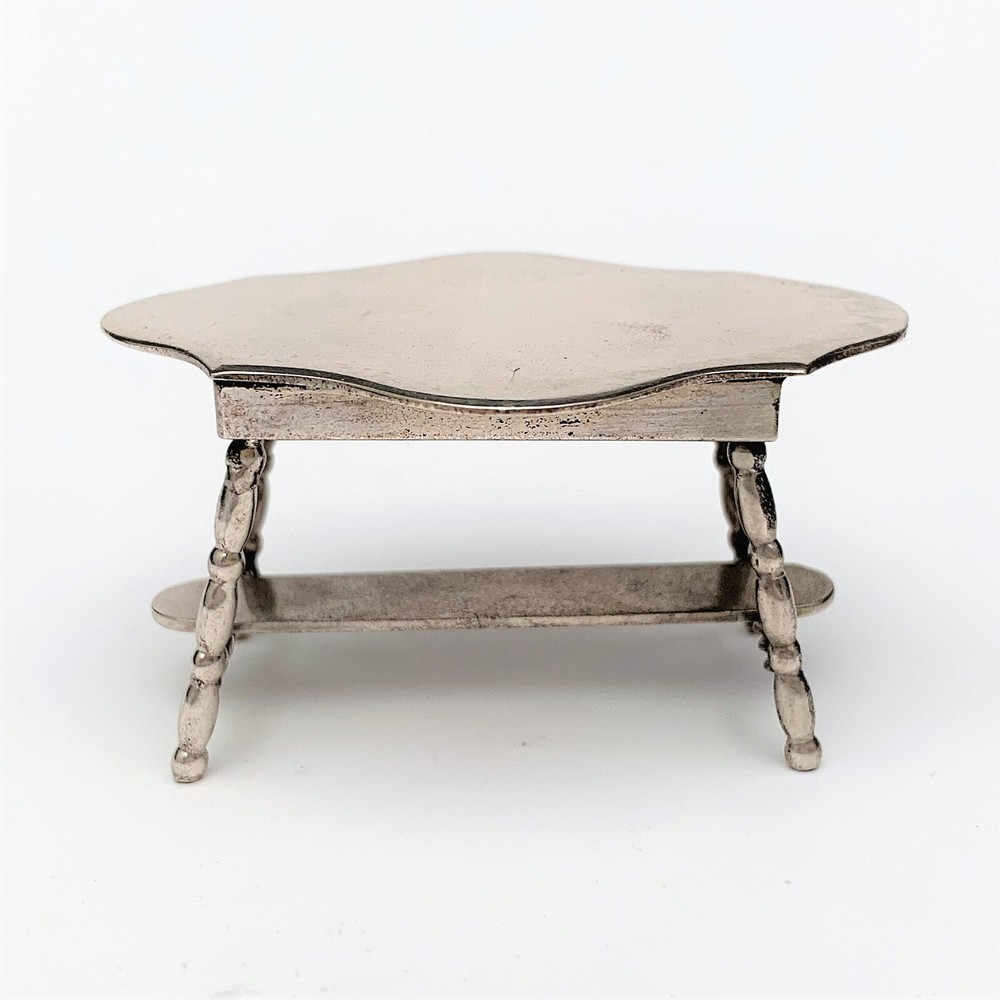 Vintage Miniature/Dolls .835 Dutch Silver Table