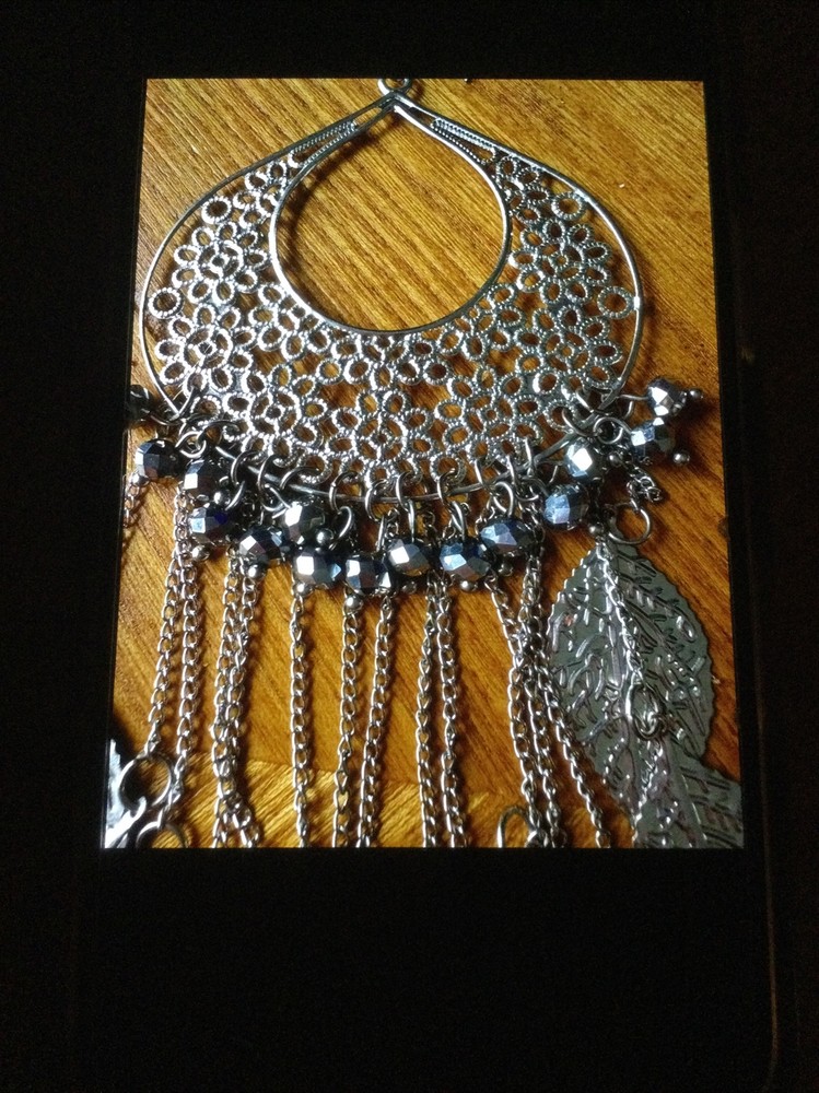 Beautiful Bohemian Silver Dangle Earrings