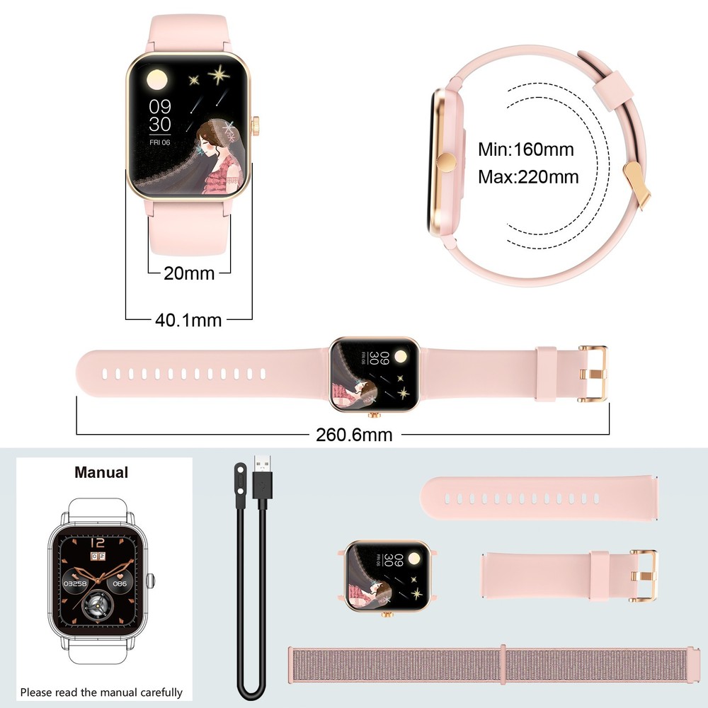 Smartwatch for Men/Women Bluetooth Compatible with iPhone Samsung Android