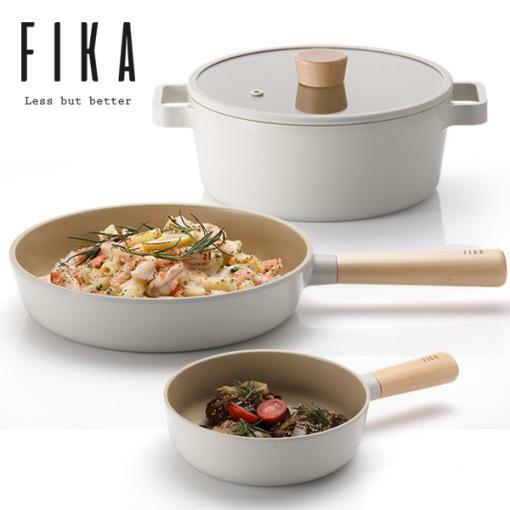 NEOFLAM FIKA 4pc Cookware Set, Nonstick Ceramic Coating for Everydau Use