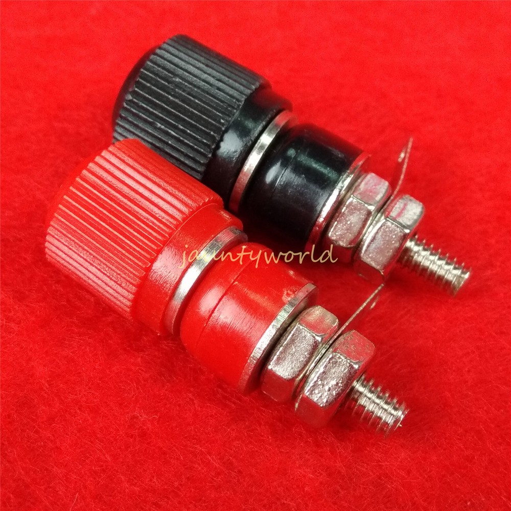 2PC  speaker Audio Cable Binding Posts Insulated Banana Plug