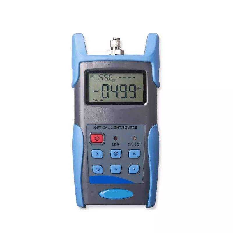 with -5 ~ -12d Bm Handheld Optical Fiber Tester Power Adjustable Light Source
