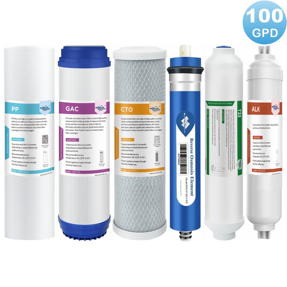 3/4/5/6 Stage 100G Reverse Osmosis System RO Membrane Alkaline Water Filter Set