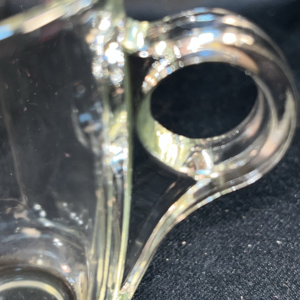 Mid Century Modern Clear Espresso Mug 3” Tall