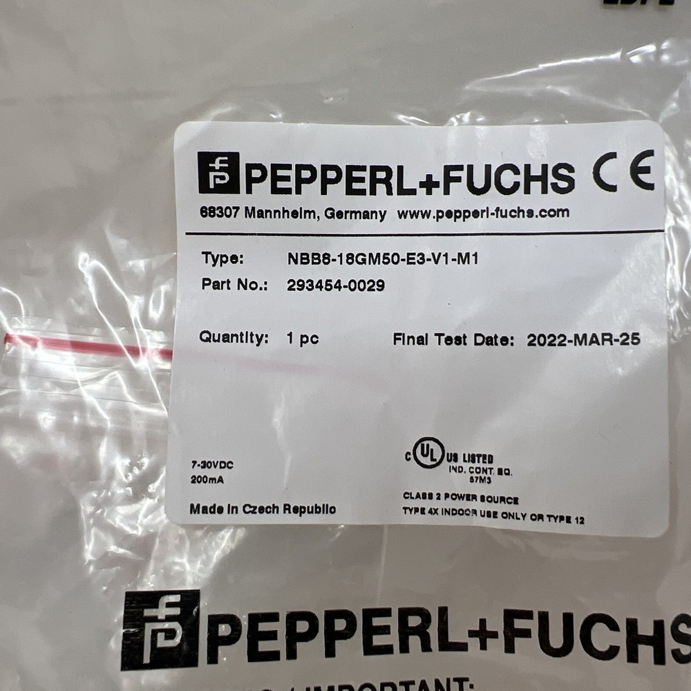 Pepperl Fuchs NBB8-18GM50-E3-V1-M1 Inductive sensor