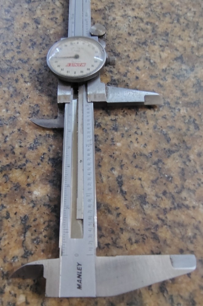 🗽VINTAGE MANLEY 6" DIAL CALIPER