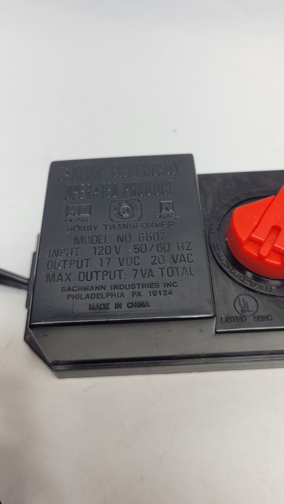 Bachmann 6607 Hobby Transformer HO N Scale Train Power Pack Speed Controller