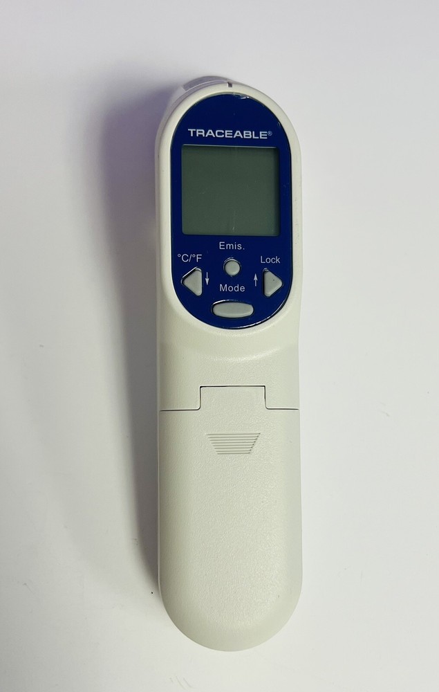 Traceable IR Gun Thermometer with Laser, Type K Input, Model 33Y686-No Probe