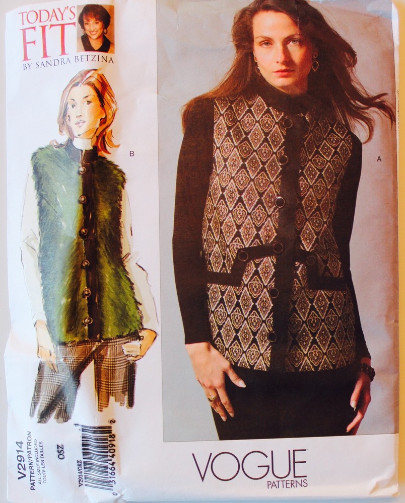 Vogue COAT JACKET CAPE Sew Pattern ~ U PICK! Misses & Plus Sz UC