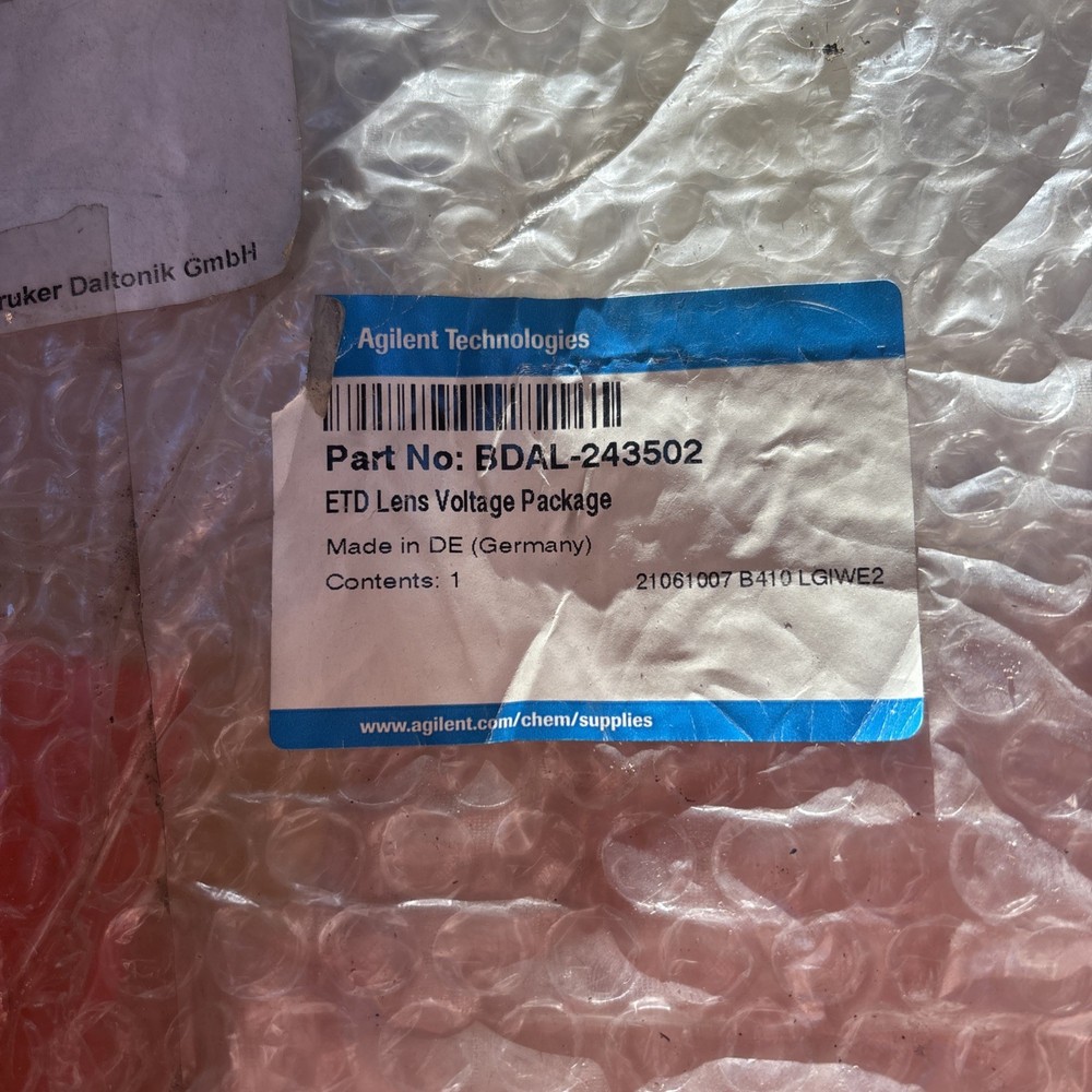 NEW Agilent Bruker ETD Lens Voltage Package 243502