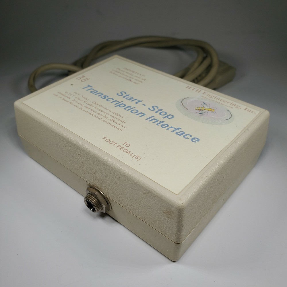 HTH Engineering Start Stop Transcription Interface for PC & Foot Pedals Vintage