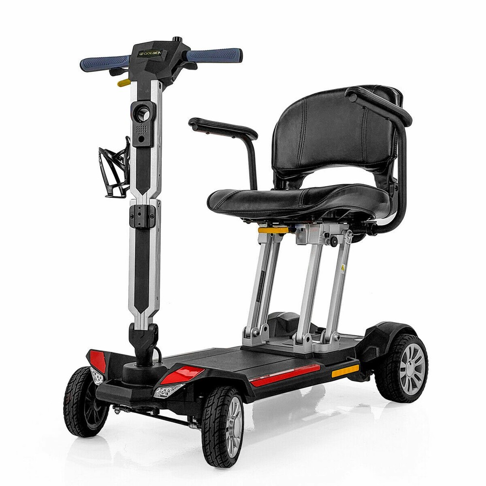 Golden Buzzaround CarryOn 4 Wheel Folding  Mobility Scooter - Red
