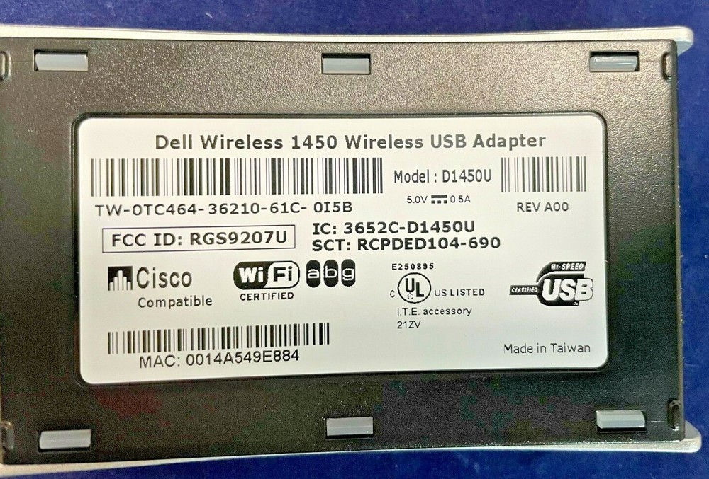 Dell 1450 (D1450U) Wireless Adapter
