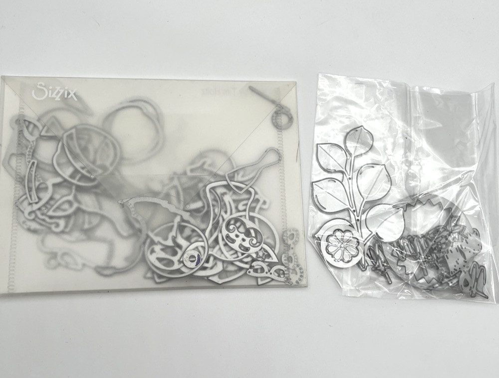 Huge Sizzix Thinlits Cutting Dies Lot Mixed New & Used Scrapbooking Card Making