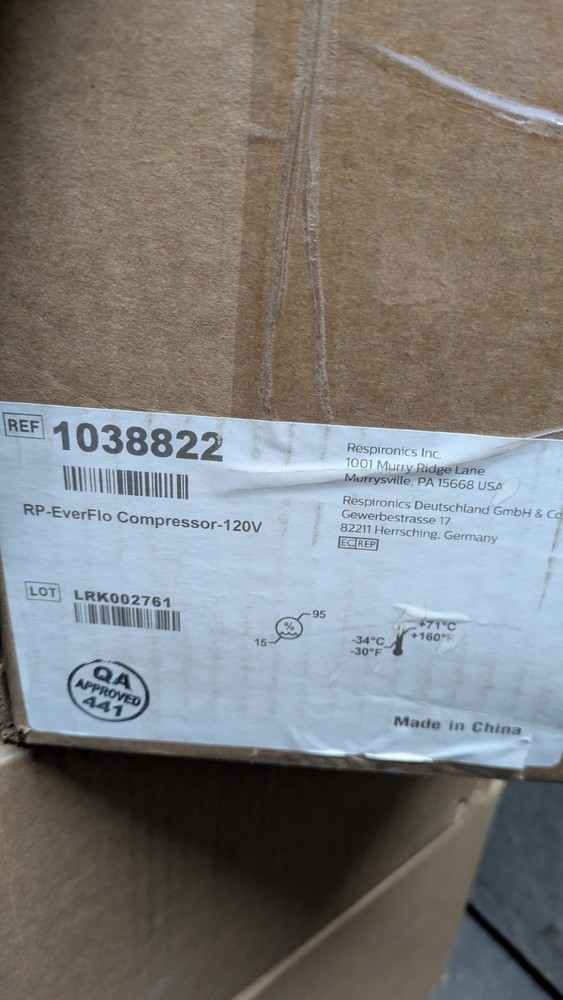 Respironics Everflo Compressor