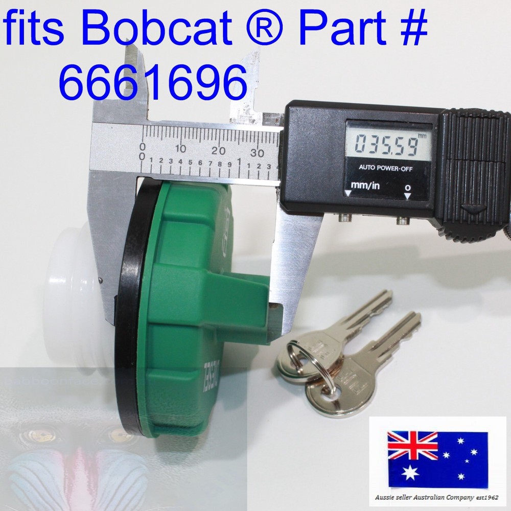for Bobcat Locking Diesel Fuel Cap 6661696 E16 E17 E17Z E19 E20 E20Z E25 E26 E27