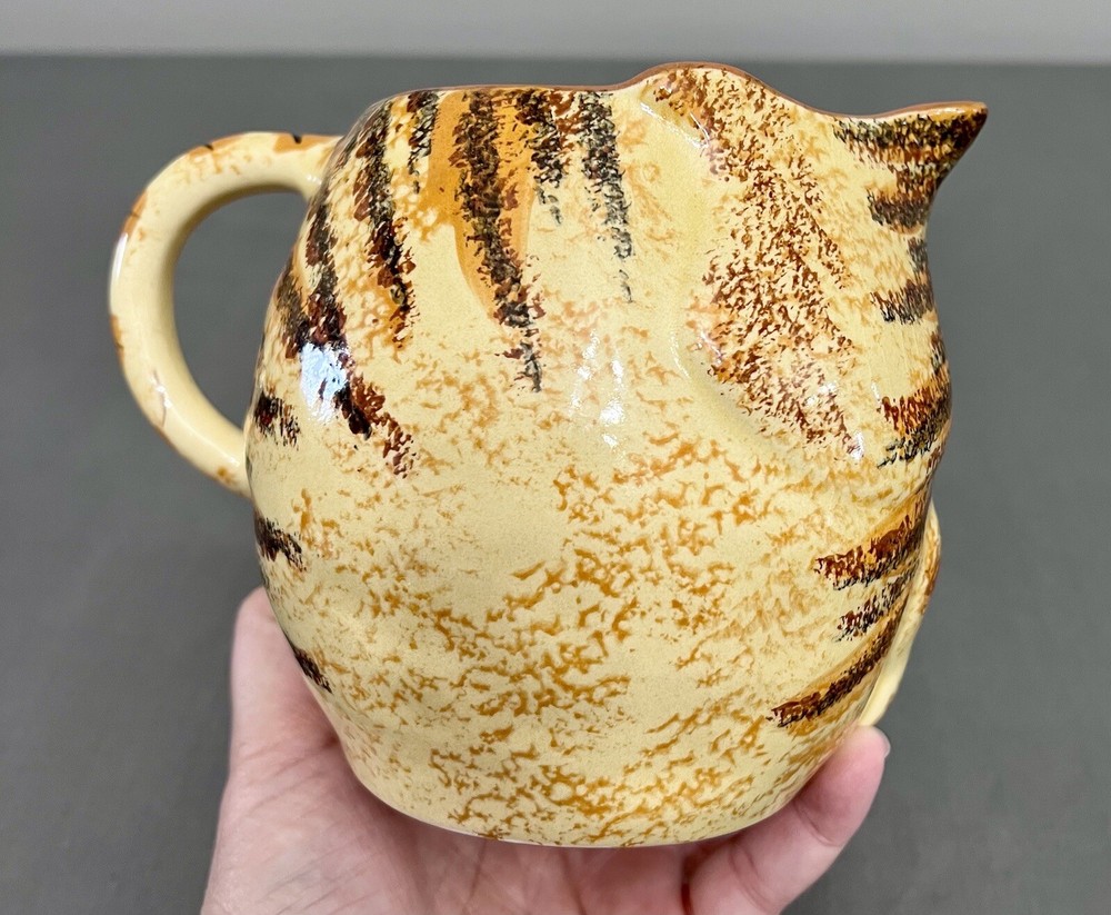St Michael Pottery Cat Creamer 5x3.75”