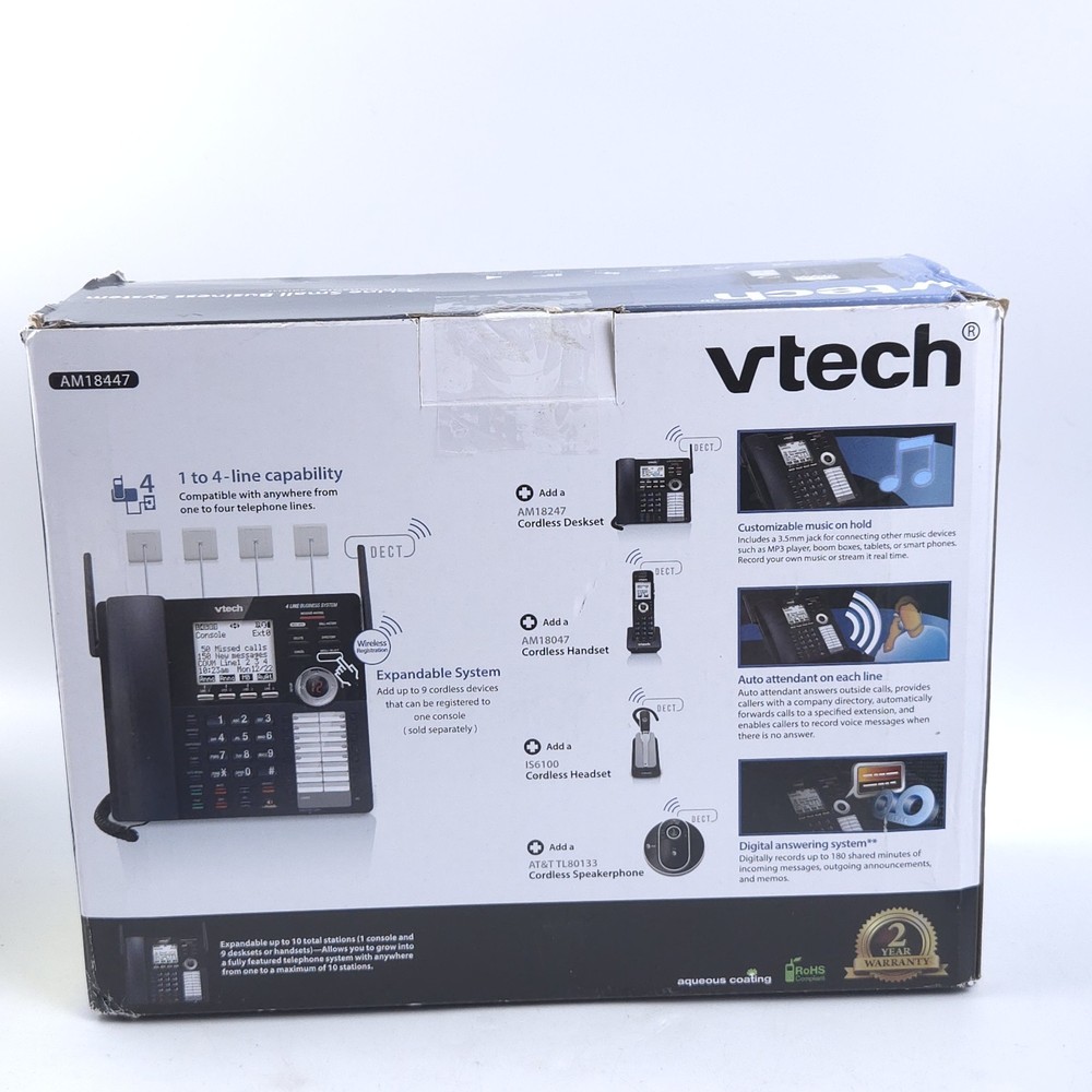 VTech AM18447 Business Office Phone System Main Console