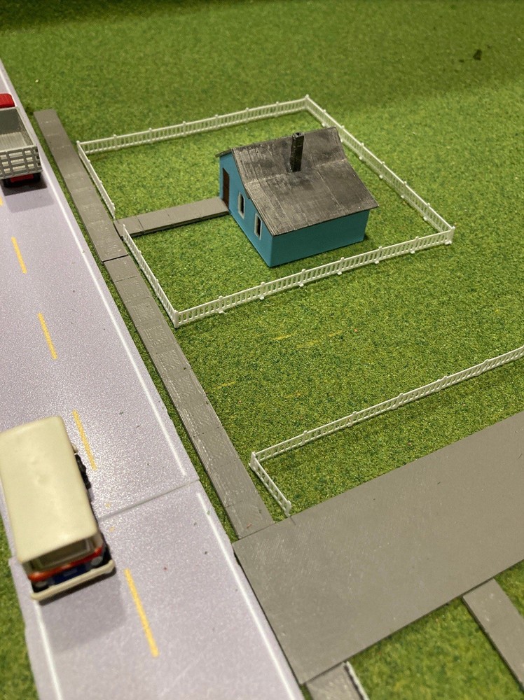 N Scale 1:160 Concrete Sidewalk Set