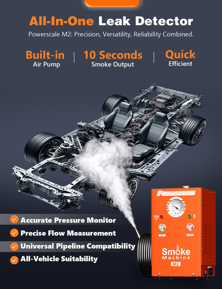 Automobile smoke diagnostic leak detector