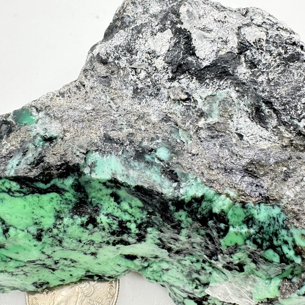 Natural Variscite 406 Grams Green Solid And Hard Great Looking Matrix