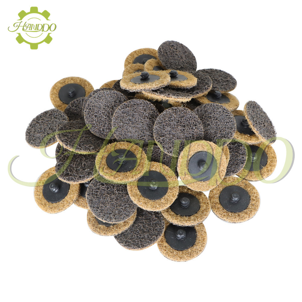 50Pcs 2" Coarse Surface Conditioning Discs Roll Lock Die Grinder Sanding Pads
