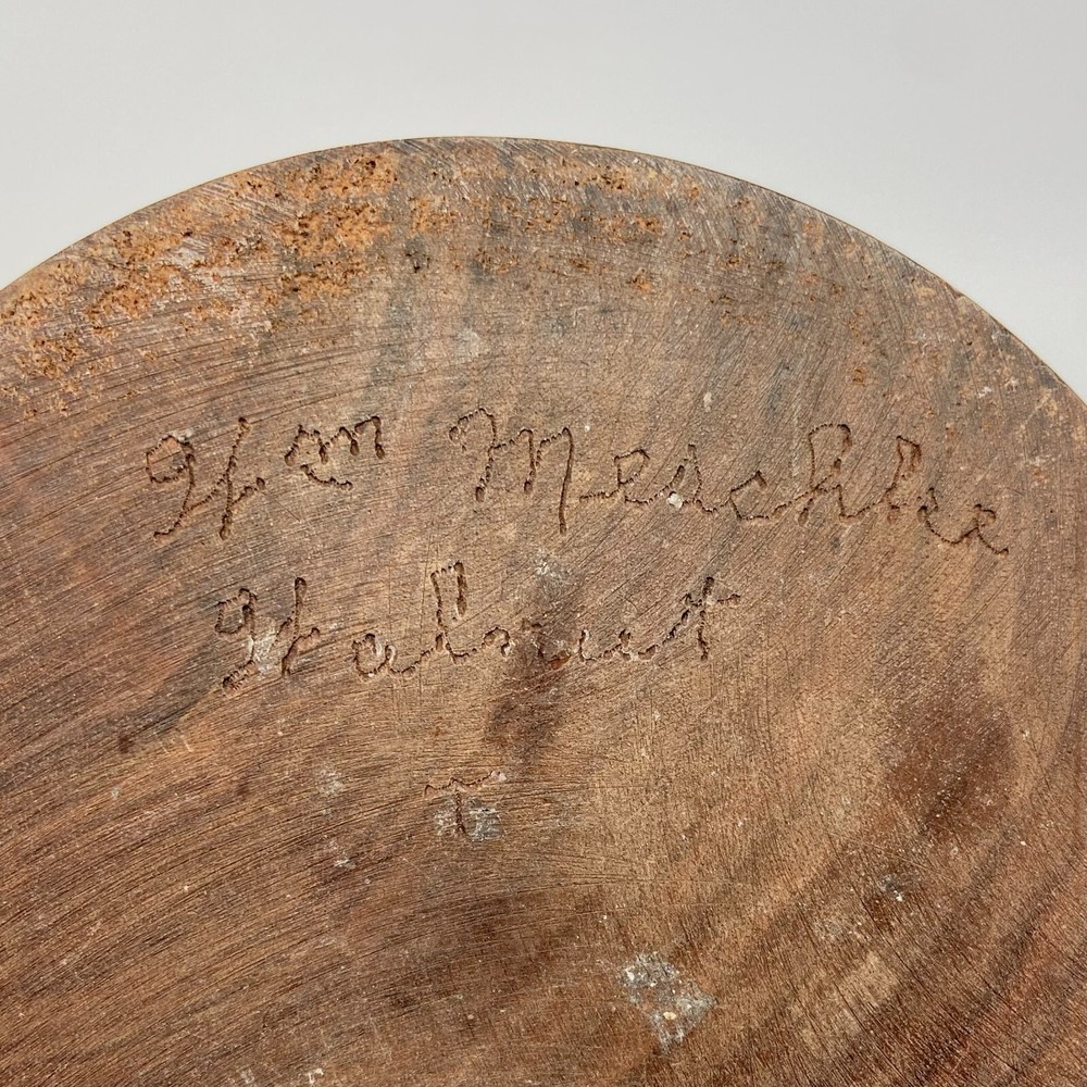 Handmade Turned Walnut Wood Vase Signed