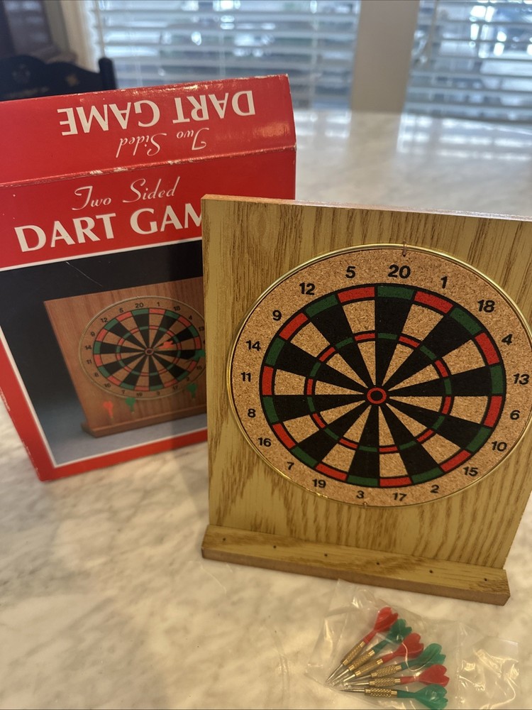 Two Sided Dart Game Vintage. New In Package Never Used.