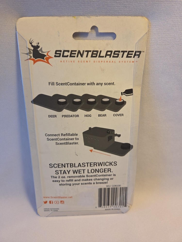Scentblaster Deer Attractant Scent Container SKU CON100