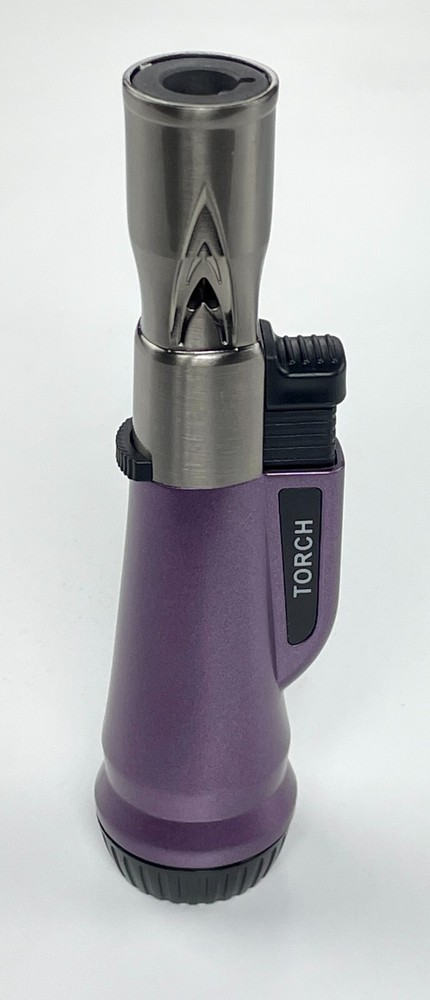 Jet Torch Flame Refillable Butane Lighter Adjustable Cigar Lighter Gold Color