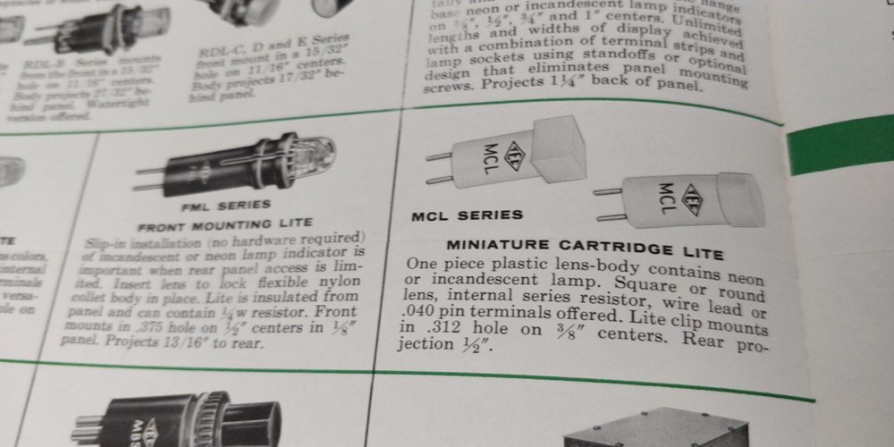 1962 TEC Lite Indicating Devices ~ Short Catalog ~ Transistor Electronics Corp