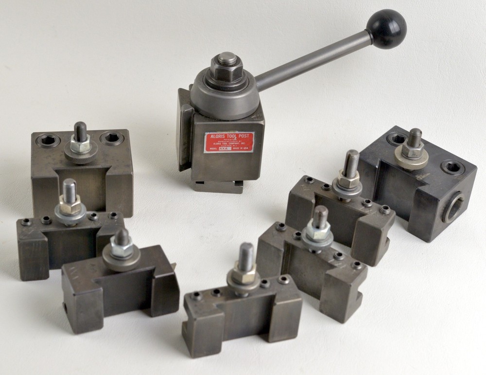 Aloris AXA Quick Change Tool Post Set – 7 holders